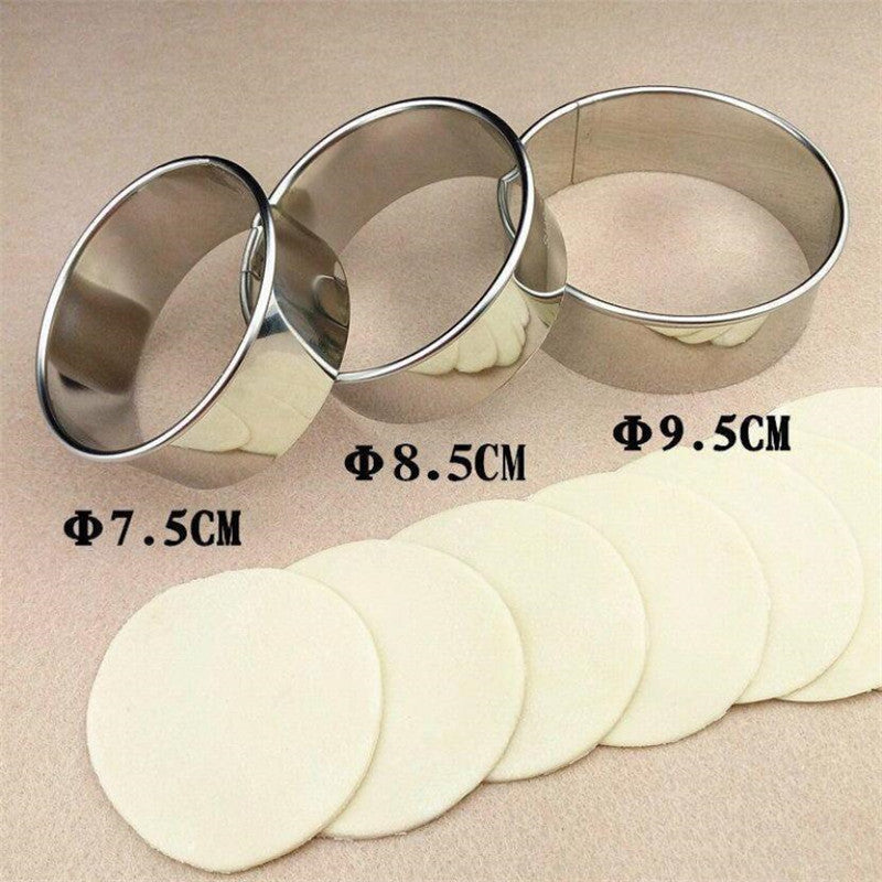 Stainless Steel Round Pastry Cutter Medium: 8.5 cm by HitMyNeed
