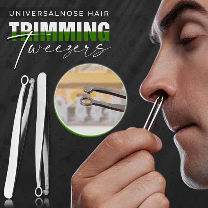 Stainless Steel Round Tip Nose Hair Tweezers by HitMyNeed