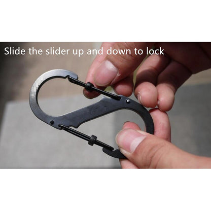 Stainless Steel S Carabiner Set for Camping (2 pcs) by HitMyNeed