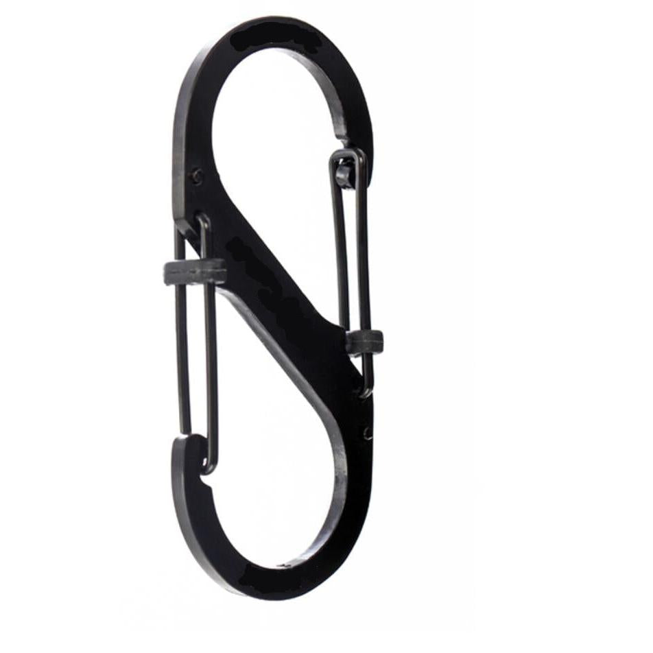 Stainless Steel S Carabiner Set for Camping (2 pcs) by HitMyNeed