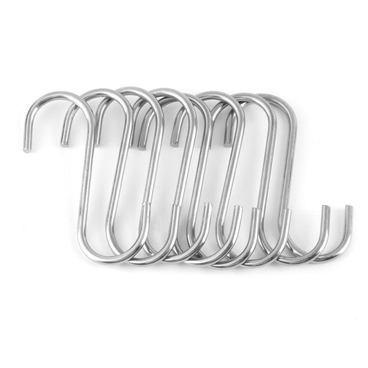 Stainless Steel S Hooks for Closet Rod (20 Pack) by HitMyNeed
