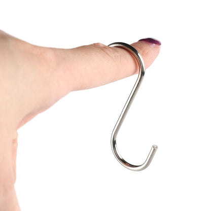 Stainless Steel S Hooks for Closet Rod (20 Pack) by HitMyNeed