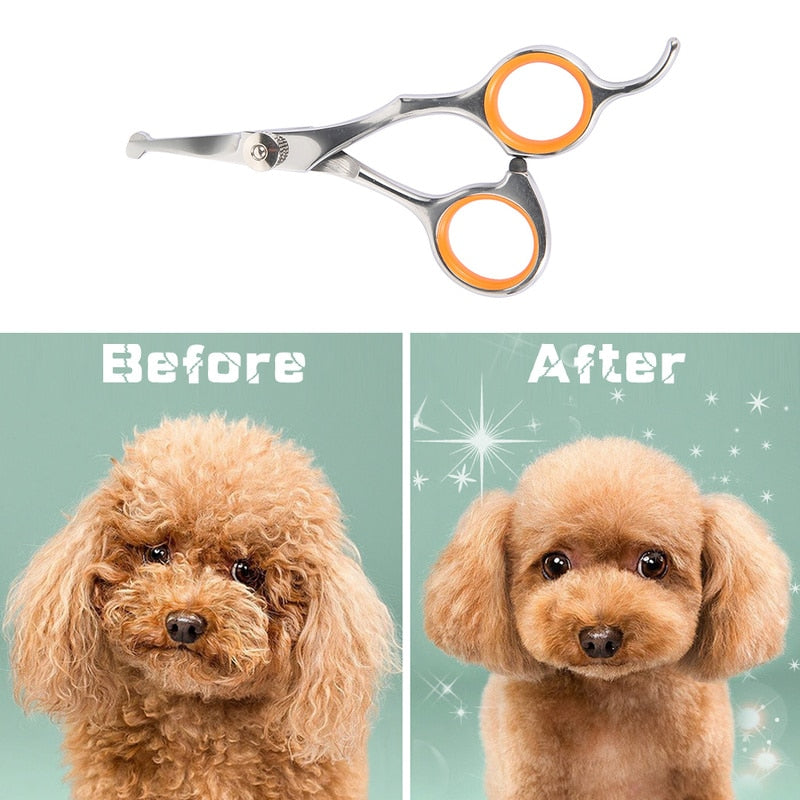 Stainless Steel Safety Pet Grooming Scissors by HitMyNeed