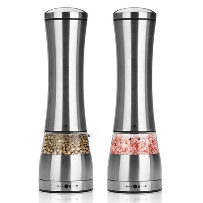Stainless Steel Salt and Pepper Grinder Set by HitMyNeed