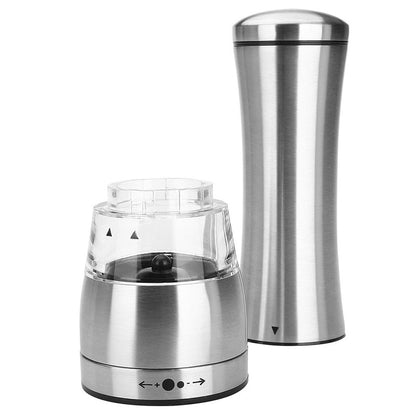 Stainless Steel Salt and Pepper Grinder Set by HitMyNeed