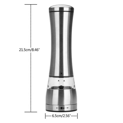 Stainless Steel Salt and Pepper Grinder Set by HitMyNeed