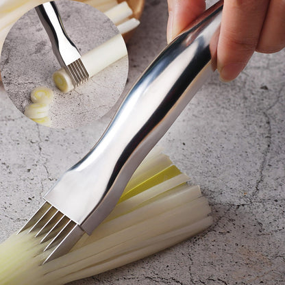 Stainless Steel Scallion Shredder Tool by HitMyNeed