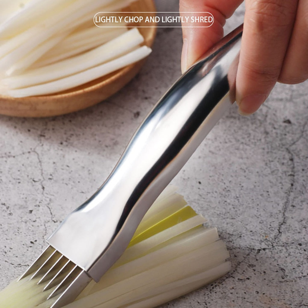 Stainless Steel Scallion Shredder Tool by HitMyNeed