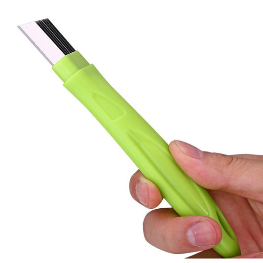 Stainless Steel Scallion Slicer with Safety Cover by HitMyNeed