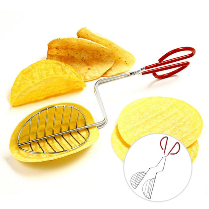 Stainless Steel Scissor-Style Taco Tongs by HitMyNeed