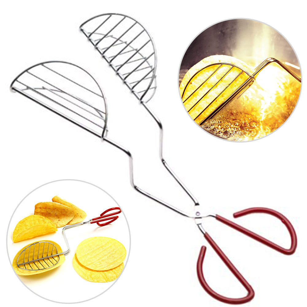 Stainless Steel Scissor-Style Taco Tongs by HitMyNeed