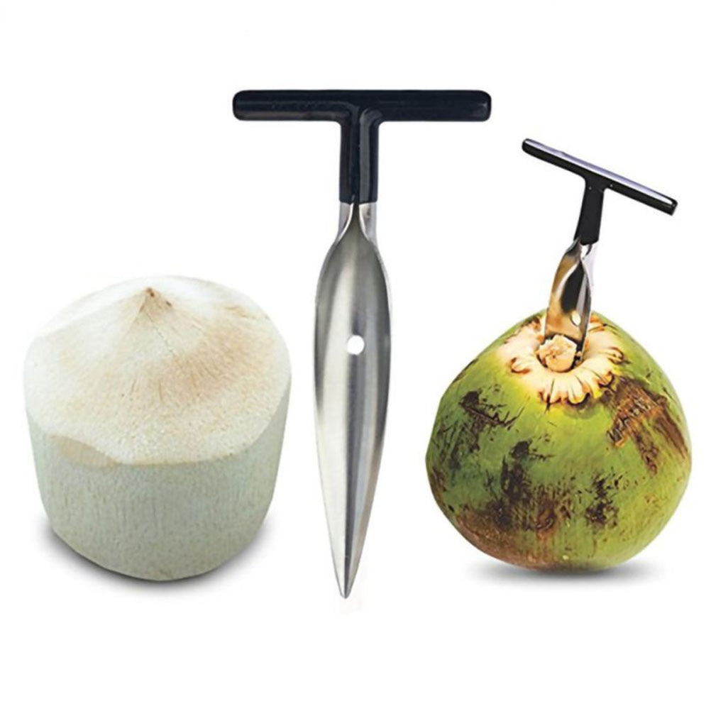 Stainless Steel Screw-In Coconut Driller Tool by HitMyNeed