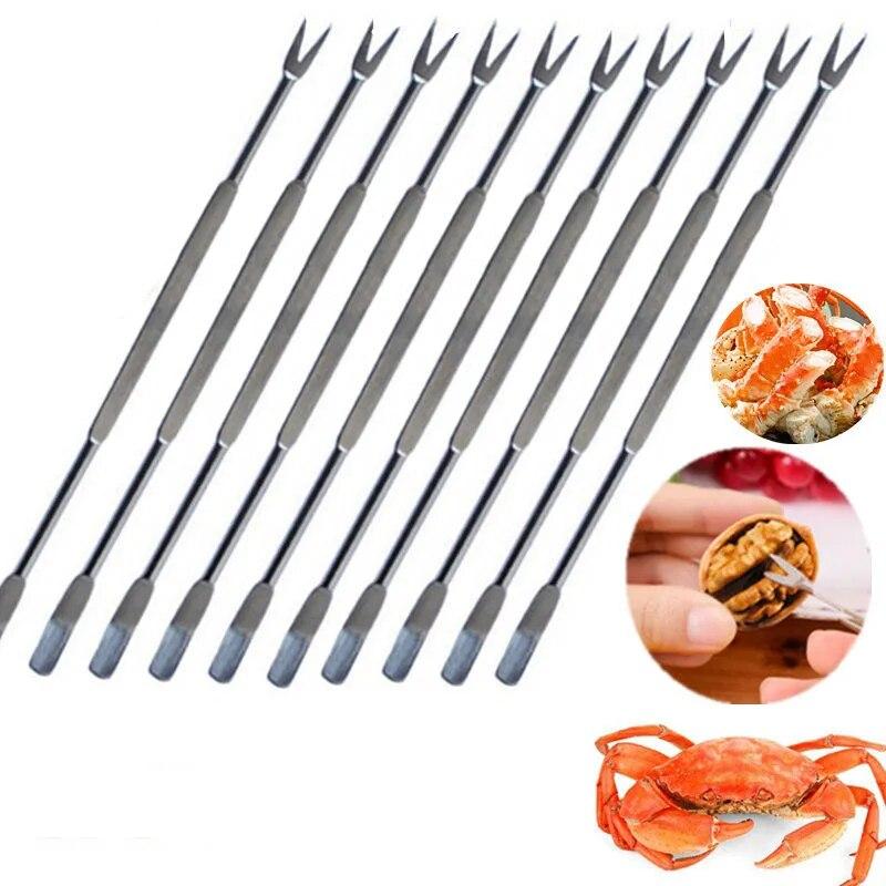 Stainless Steel Seafood Fork Set (5 Pieces) by HitMyNeed