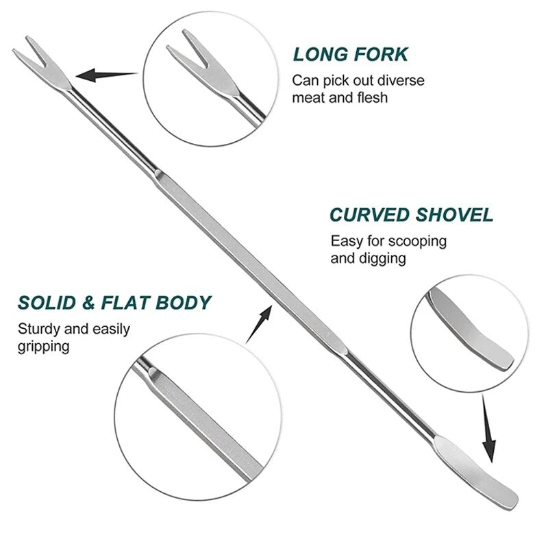 Stainless Steel Seafood Fork Set (5 Pieces) by HitMyNeed