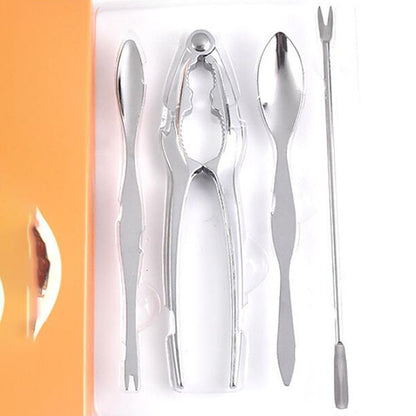 Stainless Steel Seafood Tools Set, 4 Piece by HitMyNeed