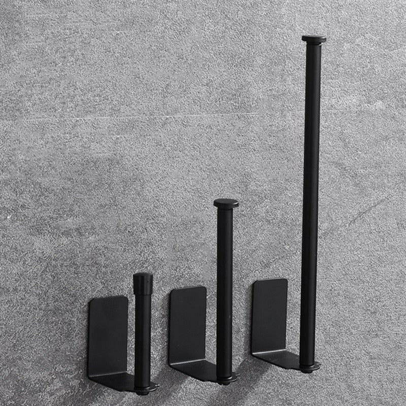 Stainless Steel Self-Adhesive Paper Roll Holder 27-5cm-black by HitMyNeed