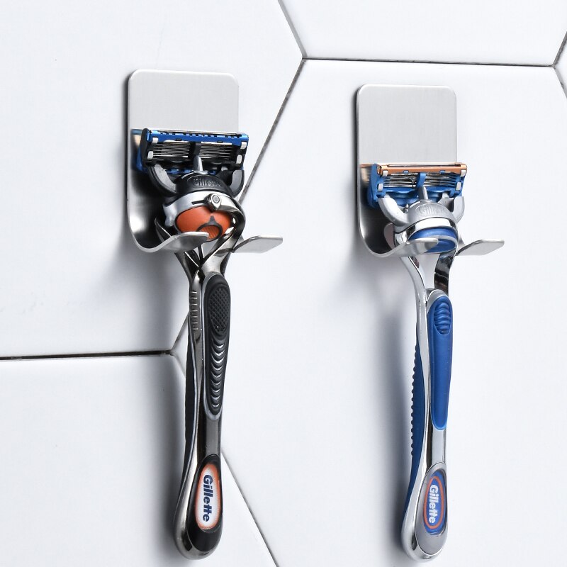 Stainless Steel Self-Adhesive Razor Holder for Shower by HitMyNeed