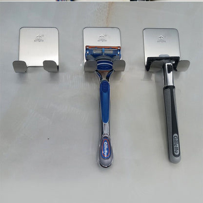 Stainless Steel Self-Adhesive Razor Holder for Shower by HitMyNeed