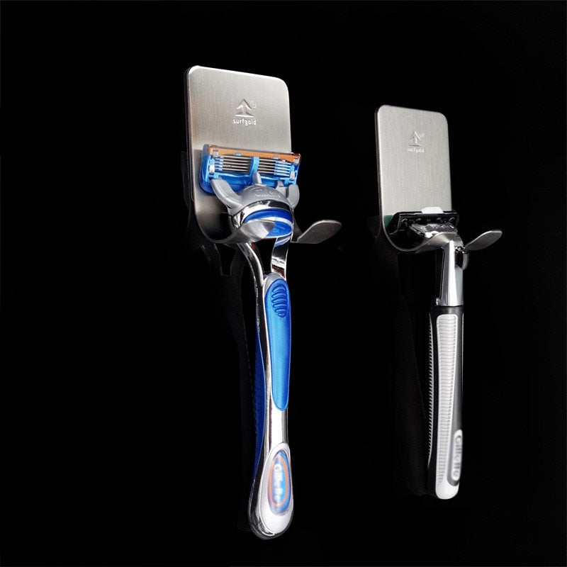 Stainless Steel Self-Adhesive Razor Holder for Shower by HitMyNeed