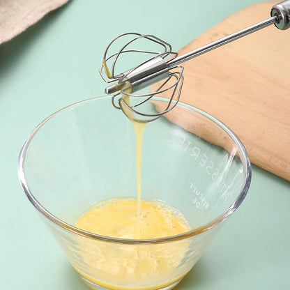 Stainless Steel Semi-Automatic Hand Whisk Mixer by HitMyNeed