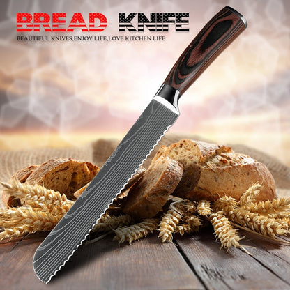 Stainless Steel Serrated Bread Knife 22 cm by HitMyNeed