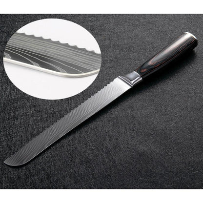 Stainless Steel Serrated Bread Knife 22 cm by HitMyNeed