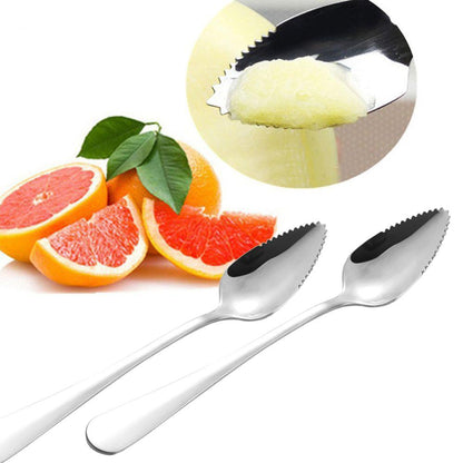 Stainless Steel Serrated Grapefruit Spoons (Set of 2) by HitMyNeed