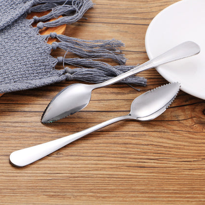 Stainless Steel Serrated Grapefruit Spoons (Set of 2) by HitMyNeed
