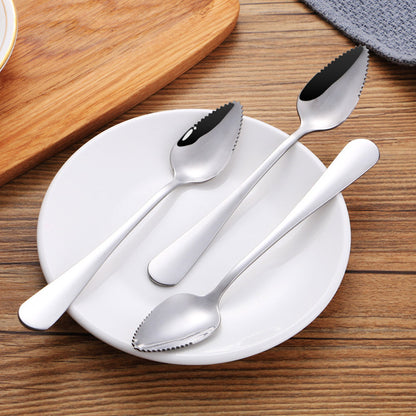 Stainless Steel Serrated Grapefruit Spoons (Set of 2) by HitMyNeed