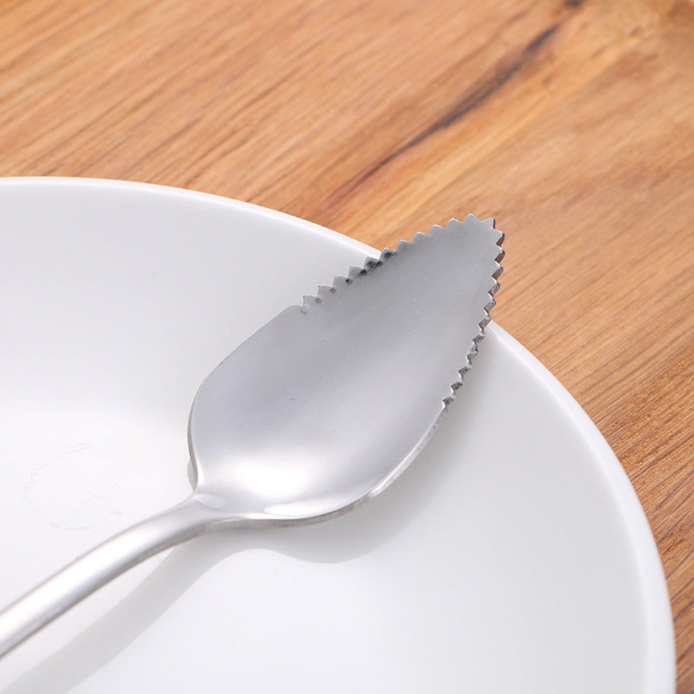 Stainless Steel Serrated Grapefruit Spoons (Set of 2) by HitMyNeed