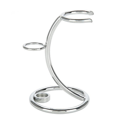 Stainless Steel Shaving Brush and Razor Stand by HitMyNeed