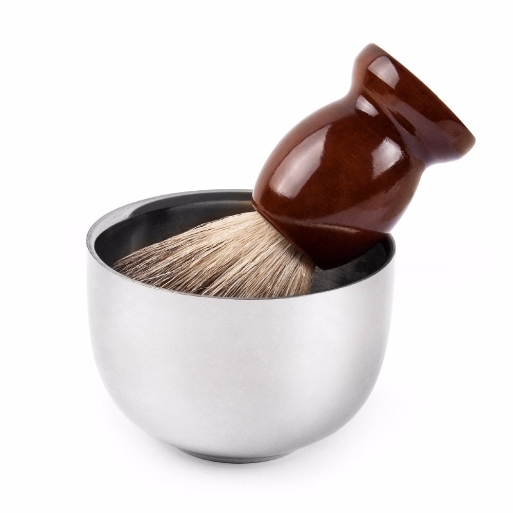 Stainless Steel Shaving Lather Bowl by HitMyNeed