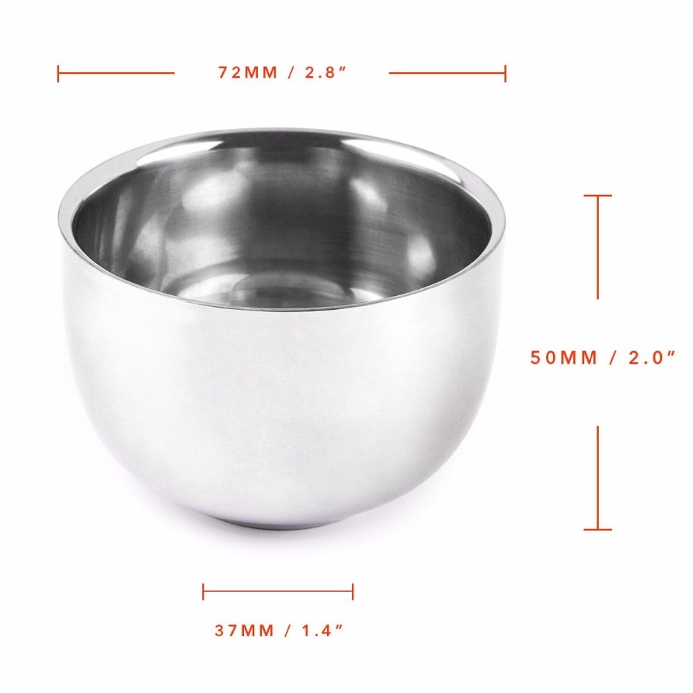 Stainless Steel Shaving Lather Bowl by HitMyNeed