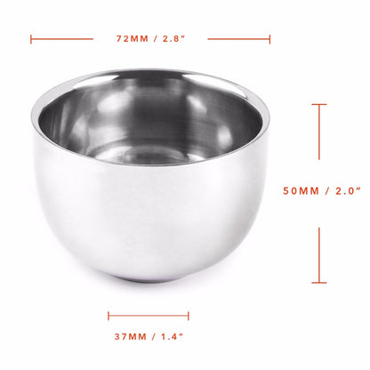Stainless Steel Shaving Lather Bowl by HitMyNeed