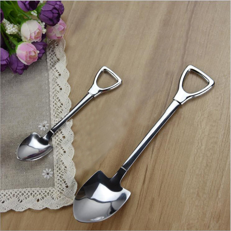 Stainless Steel Shovel Shaped Spoon green big by HitMyNeed