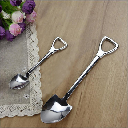 Stainless Steel Shovel Shaped Spoon green big by HitMyNeed