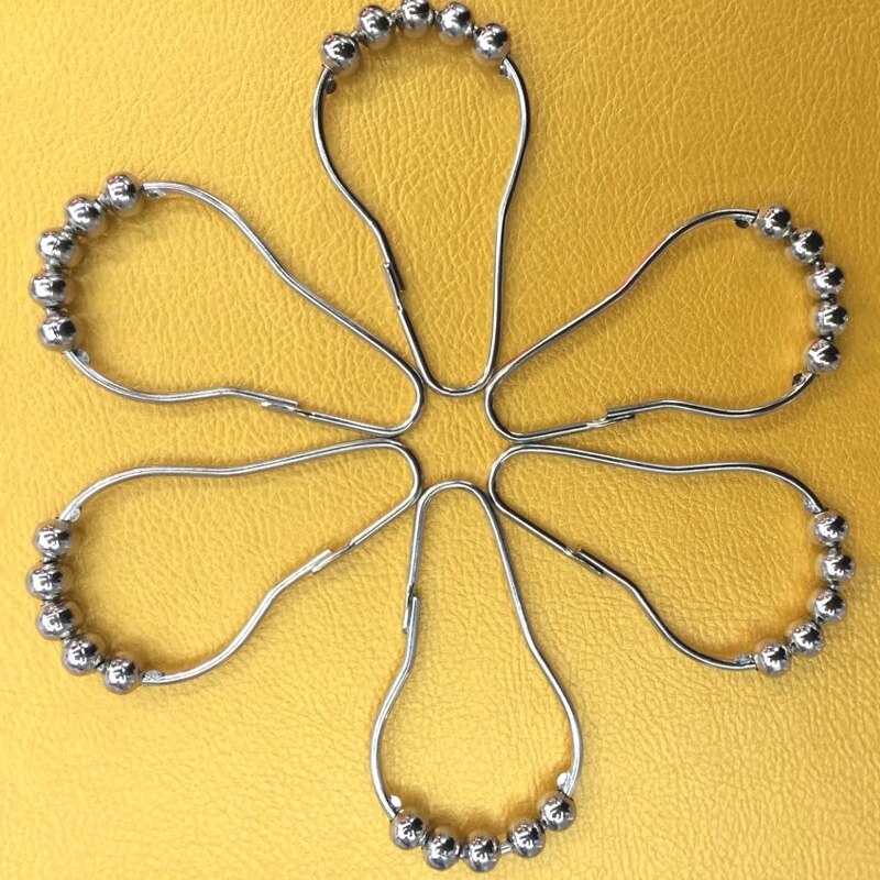Stainless Steel Shower Curtain Hooks (12 Pack) by HitMyNeed