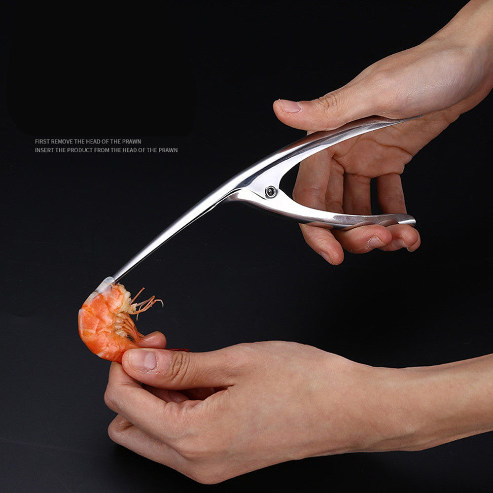 Stainless Steel Shrimp Deveiner and Peeler Tool by HitMyNeed