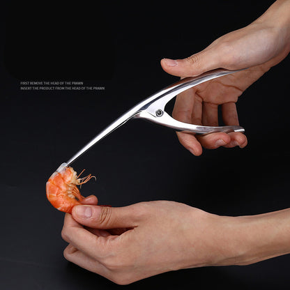 Stainless Steel Shrimp Deveiner and Peeler Tool by HitMyNeed