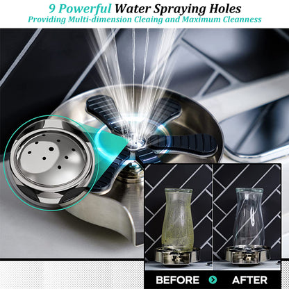 Stainless Steel Sink Glass Rinser Cup Washer regular-connector by HitMyNeed