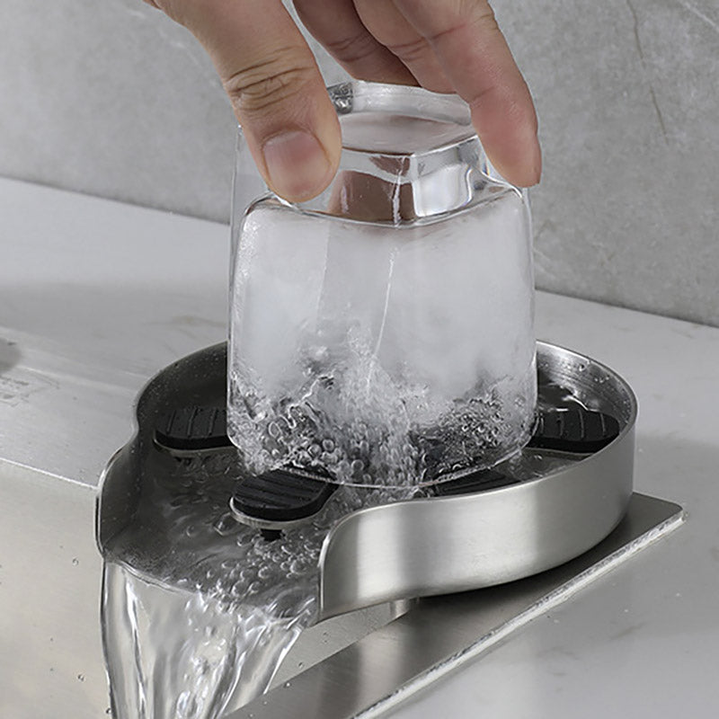 Stainless Steel Sink Glass Rinser Cup Washer usa-connector by HitMyNeed