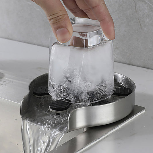 Stainless Steel Sink Glass Rinser Cup Washer usa-connector by HitMyNeed
