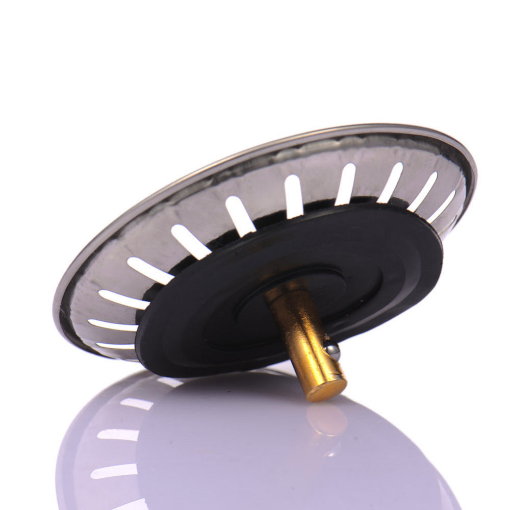 Stainless Steel Sink Stopper and Strainer 7.8 cm by HitMyNeed