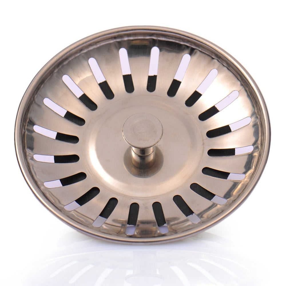 Stainless Steel Sink Stopper and Strainer 7.8 cm by HitMyNeed