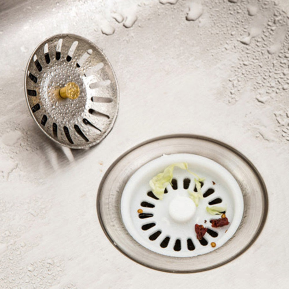Stainless Steel Sink Stopper and Strainer 7.8 cm by HitMyNeed