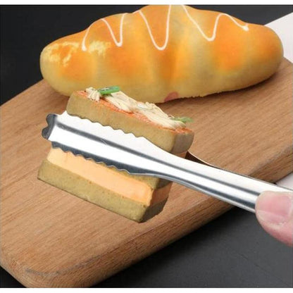 Stainless Steel Small Serving Tongs Set of 5 by HitMyNeed