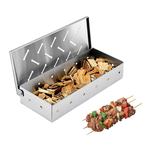 Stainless Steel Smoker Box for Gas & Charcoal Grills by HitMyNeed