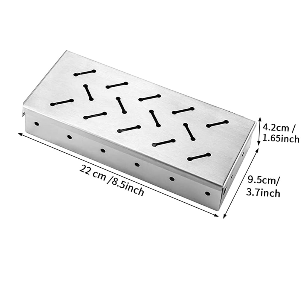 Stainless Steel Smoker Box for Gas & Charcoal Grills by HitMyNeed