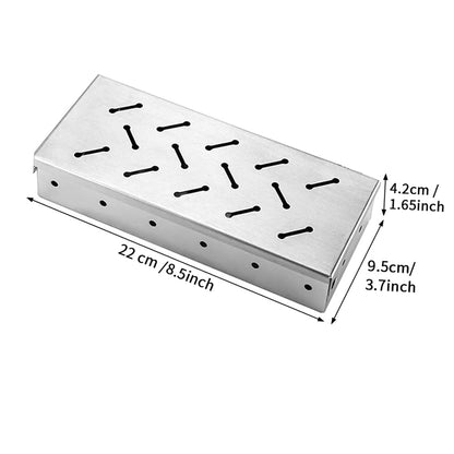 Stainless Steel Smoker Box for Gas & Charcoal Grills by HitMyNeed