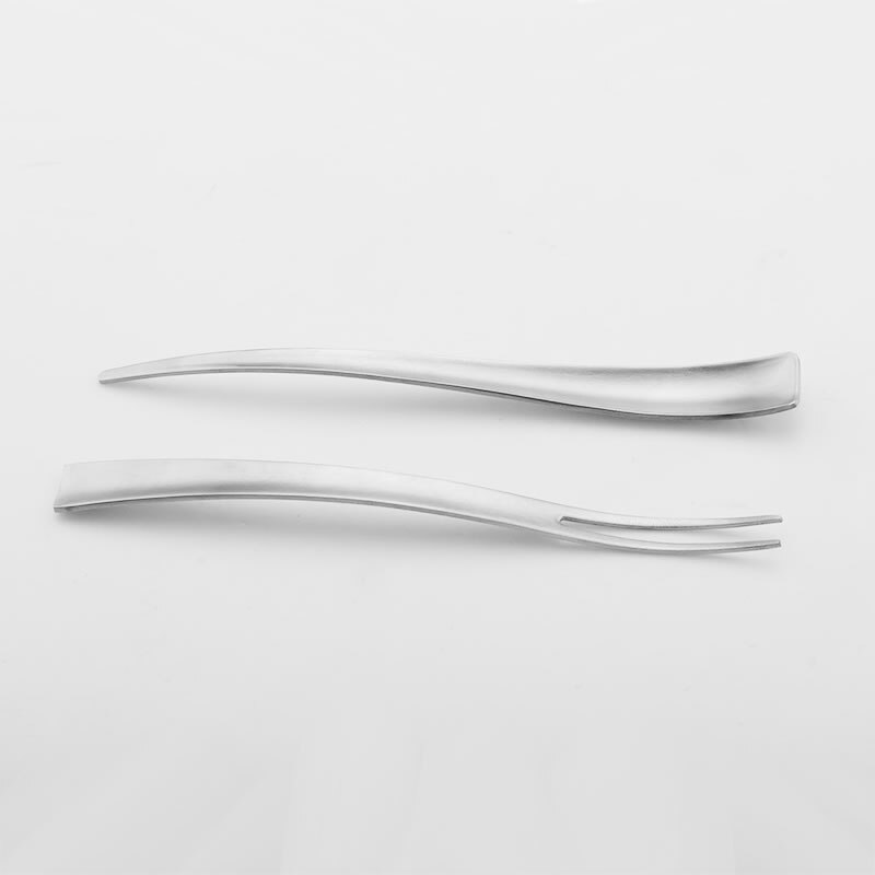 Stainless Steel Snail Tongs with Matching Fork Set by HitMyNeed